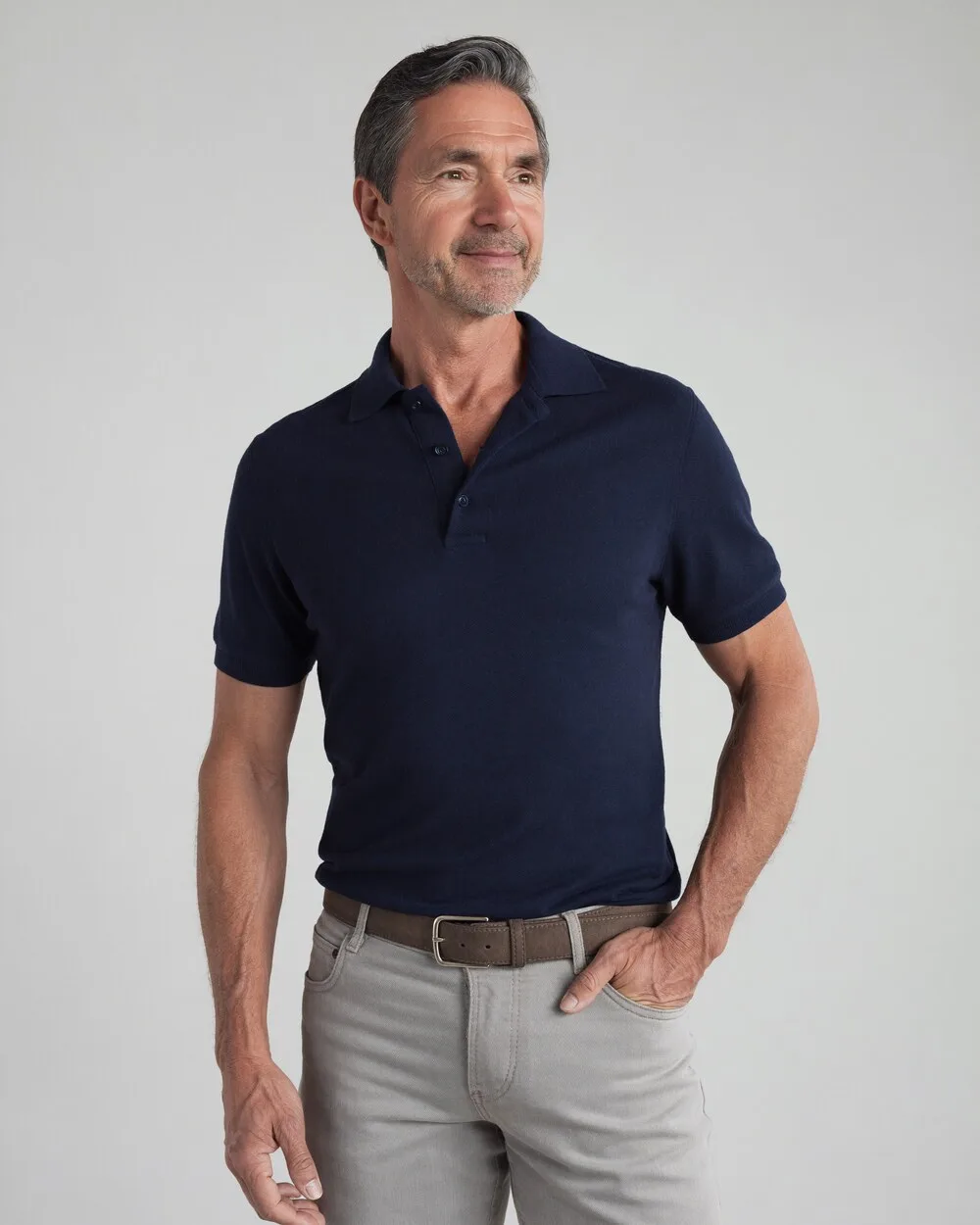 Polo op maat Navy